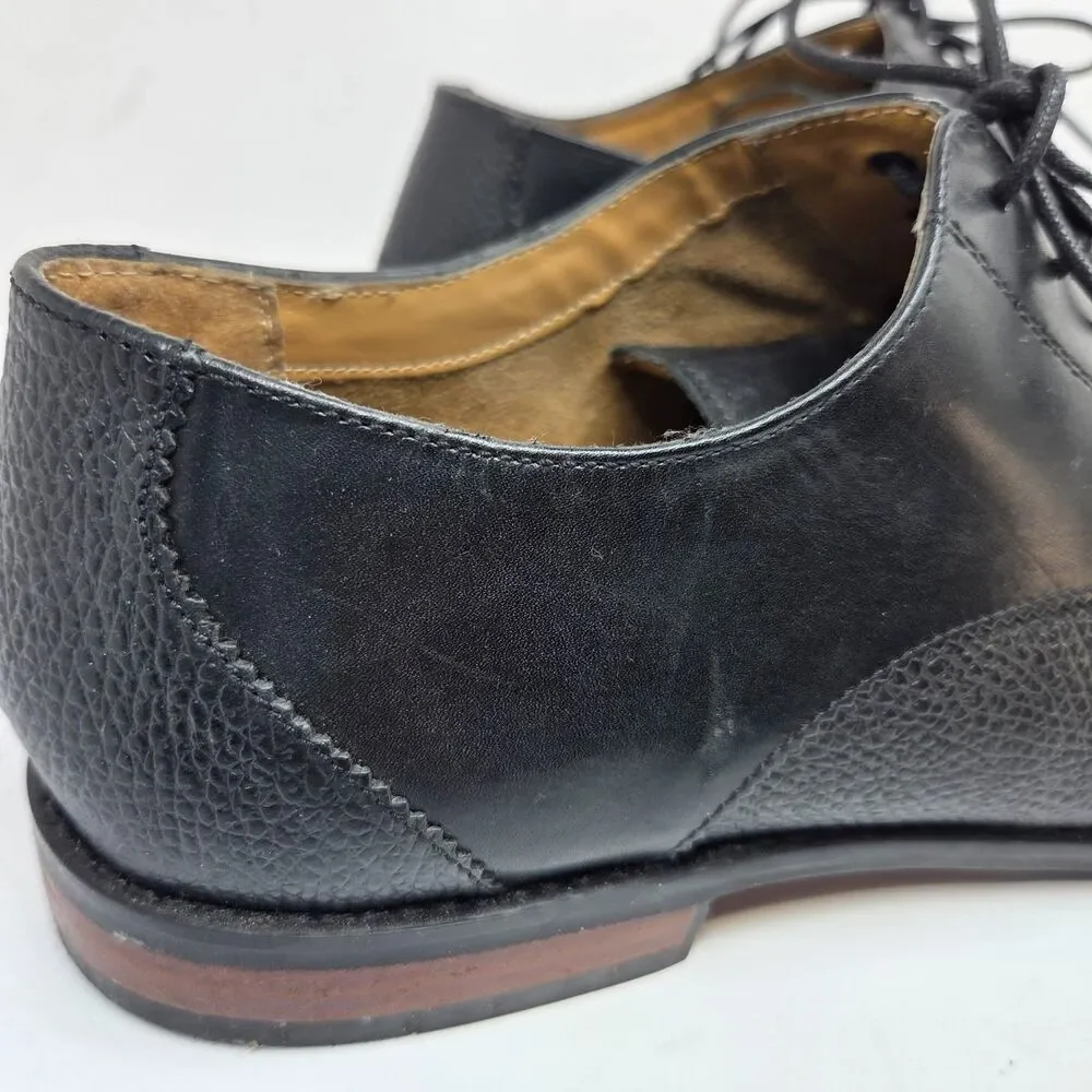 Florsheim 11879 Matera II Mens Black Leather Cap Toe Derbys Size US 12 D